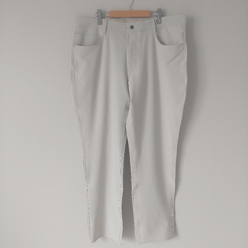 FootJoy Performance Golf Pants, Men's 38 / 32, Athletic Fit, Stone